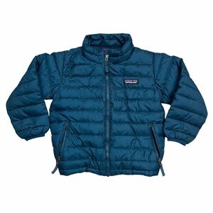 Patagonia Toddlers Kids Boys Girls Size 3T Teal Green Puffer Down Jacket Coat